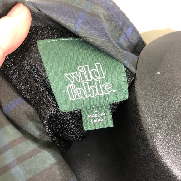 Wild Fable Target plaid check rain jacket cropped - Picture 4 of 6